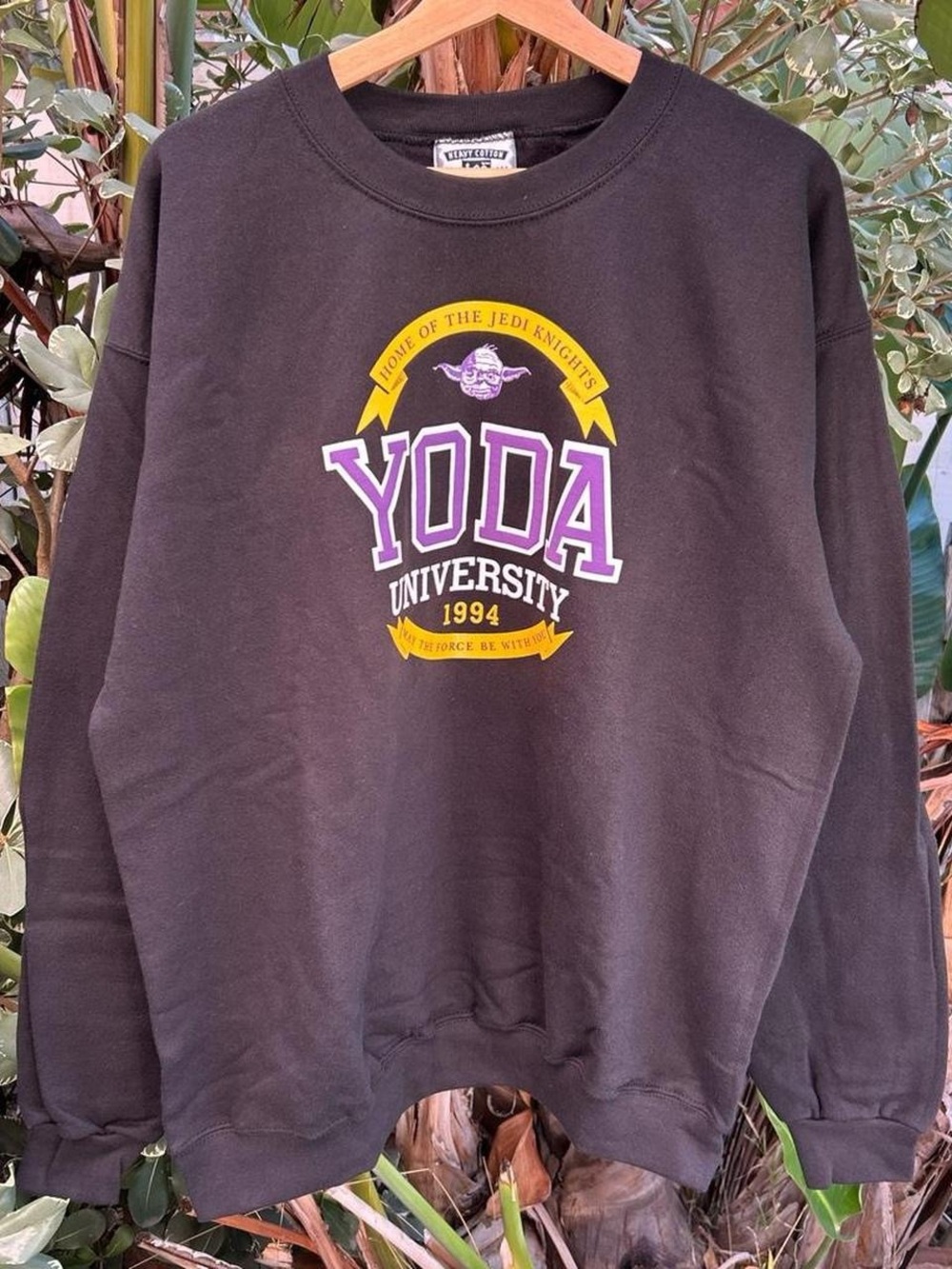 Vintage 1994 Star Wars Yoda University Lee Crewneck Sweatshirt Large USA